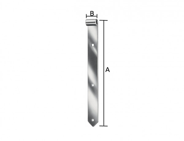 VA-Ladenbänder | 13 mm Dorn | 500 x 40 x 4 mm | Edelstahl rostfrei